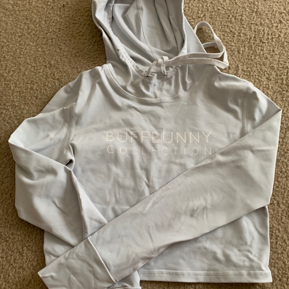 Crop top workout hoodie